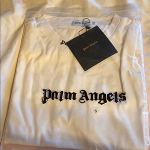 palm angels white tee